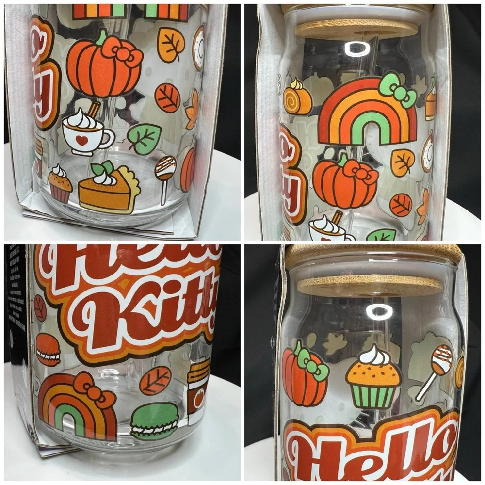 Sanrio Hello Kitty Fall Season Pumpkin Spice Autumn Tumbler w/Bamboo Lid - Picture 10 of 12